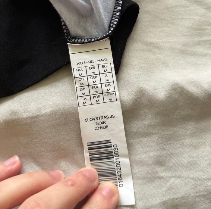 T-shirt manches courtes gris noir mim taille 38 M - photo numéro 4