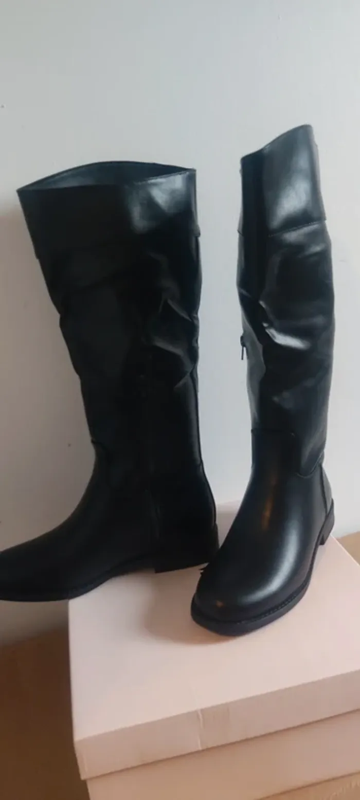 JustFab Lily Bottes hautes taille 38,5 Neuf