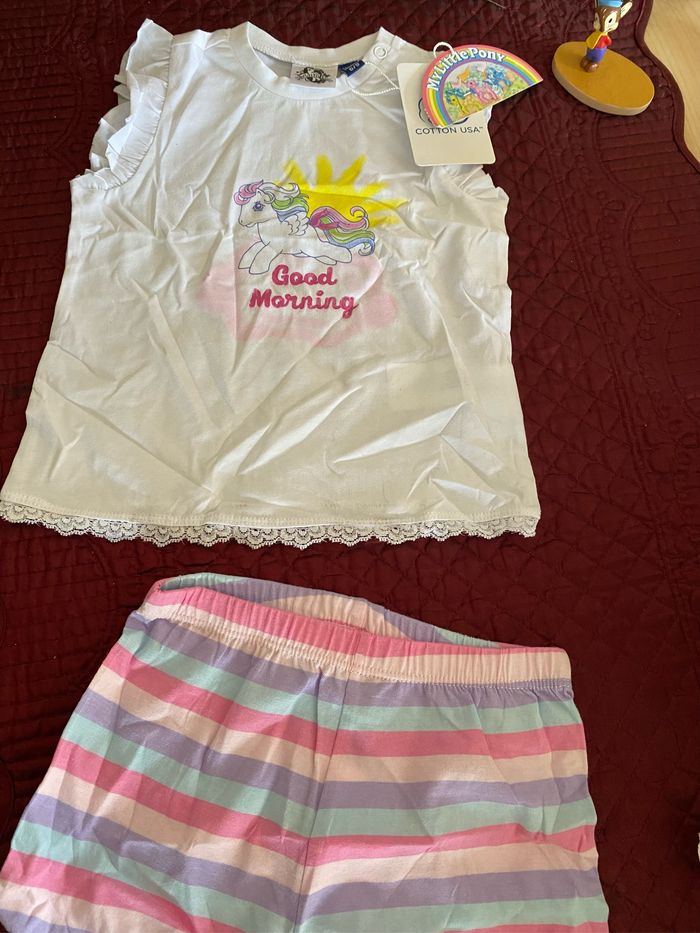 Ensemble tee shirt et short Little Poney 6 9 mois Original Marines