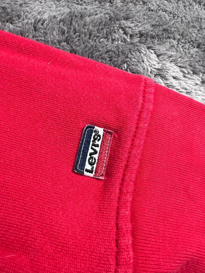 Sweat à Capuche Levi’s 100% coton Rouge, Blanc et Bleu Marine Taille S - photo numéro 9
