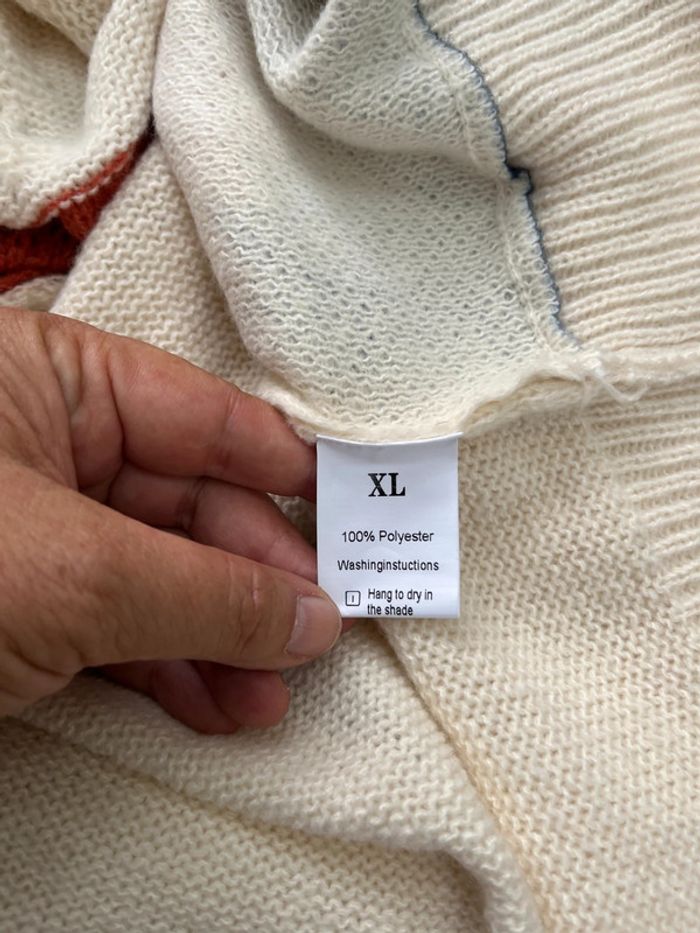 Pull automnal à capuche – Motif Renard & Fleurs – Taille XL - photo numéro 11
