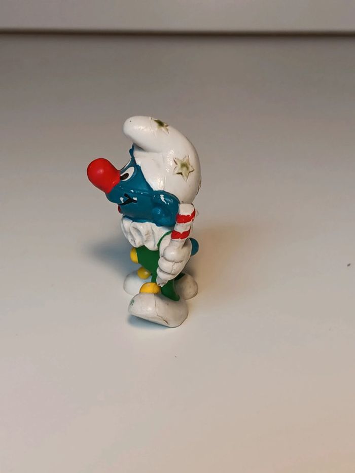 Figurine vintage Bully Schtroumpf clown peyo W.germany - photo numéro 4