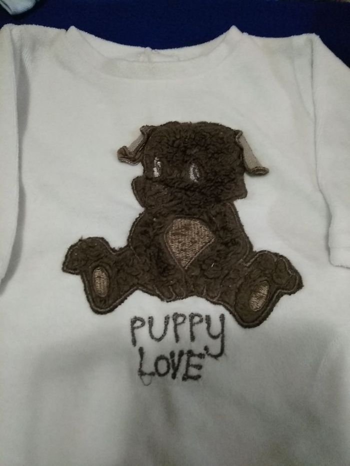 Pyjama velours bébé garçon 3 mois