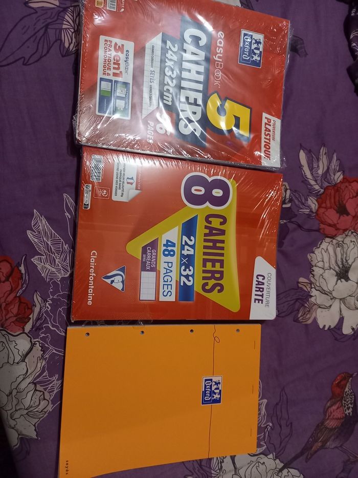 Lot scolaire cahiers et bloc notes neuf