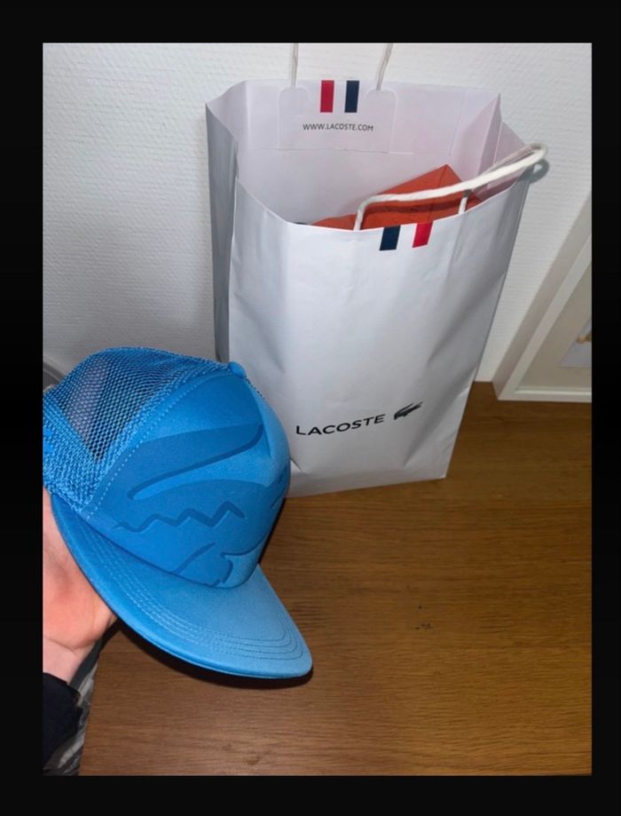 Casquette Lacoste RK2122 Bleue Authentique - photo numéro 3