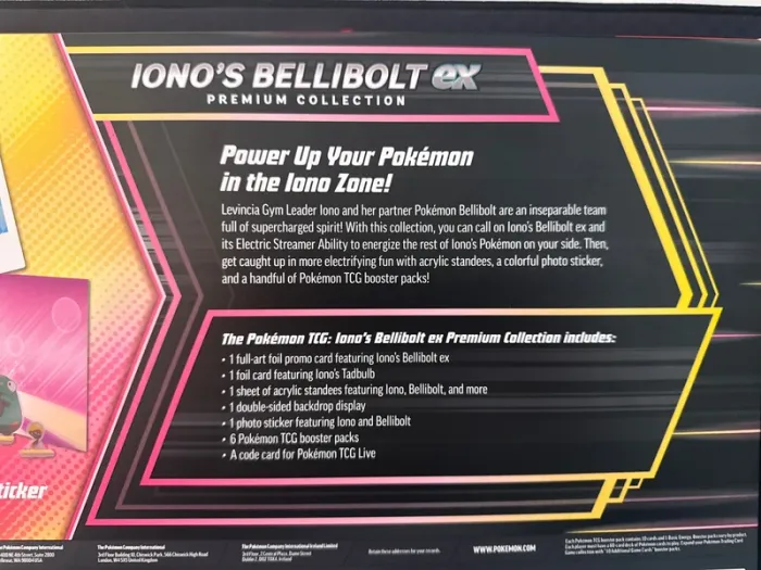 Pokémon TCG: Iono’s Bellibolt ex Premium Collection - English - photo numéro 2