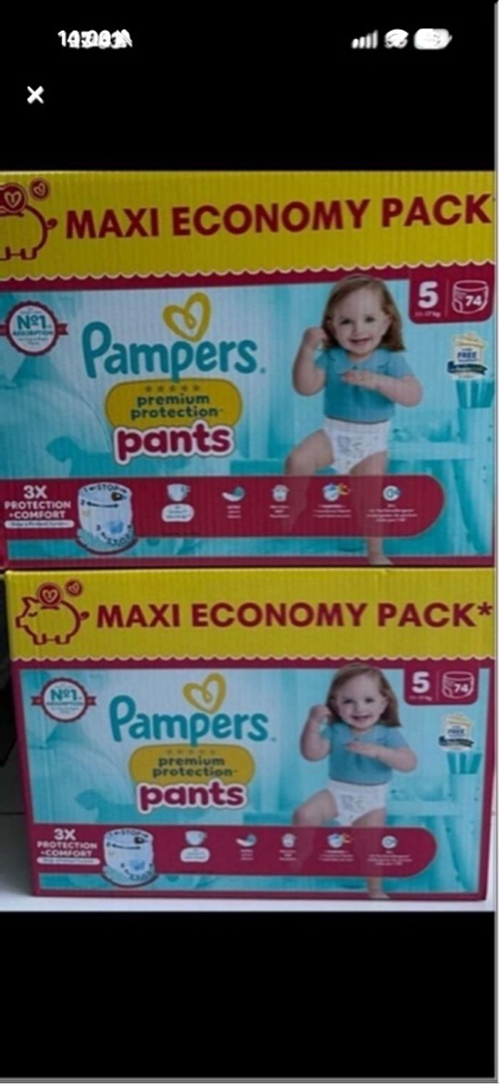 Pampers premier pants taille 5(12-17) kg