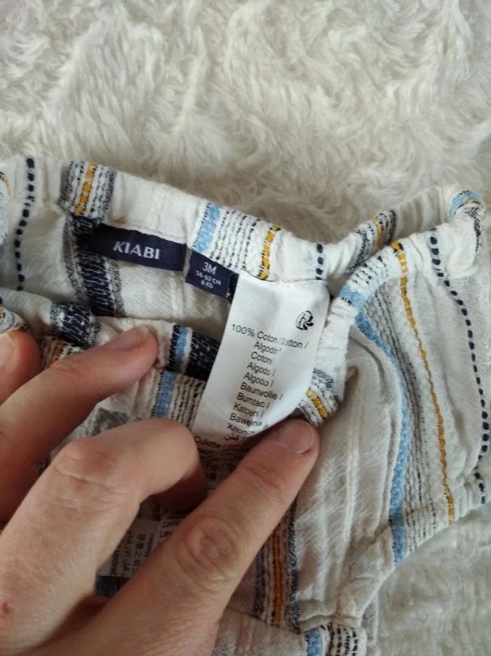 Ensemble (robe+boomer) Fille 3 mois Kiabi 100% coton - photo numéro 13