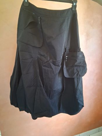 Jupe longue noire avec poches 123