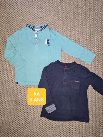Lot de 2 polos ML Garçon - 3 ans