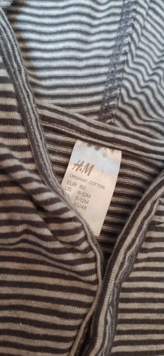 Gilet zip capuche 9/12M - photo numéro 2