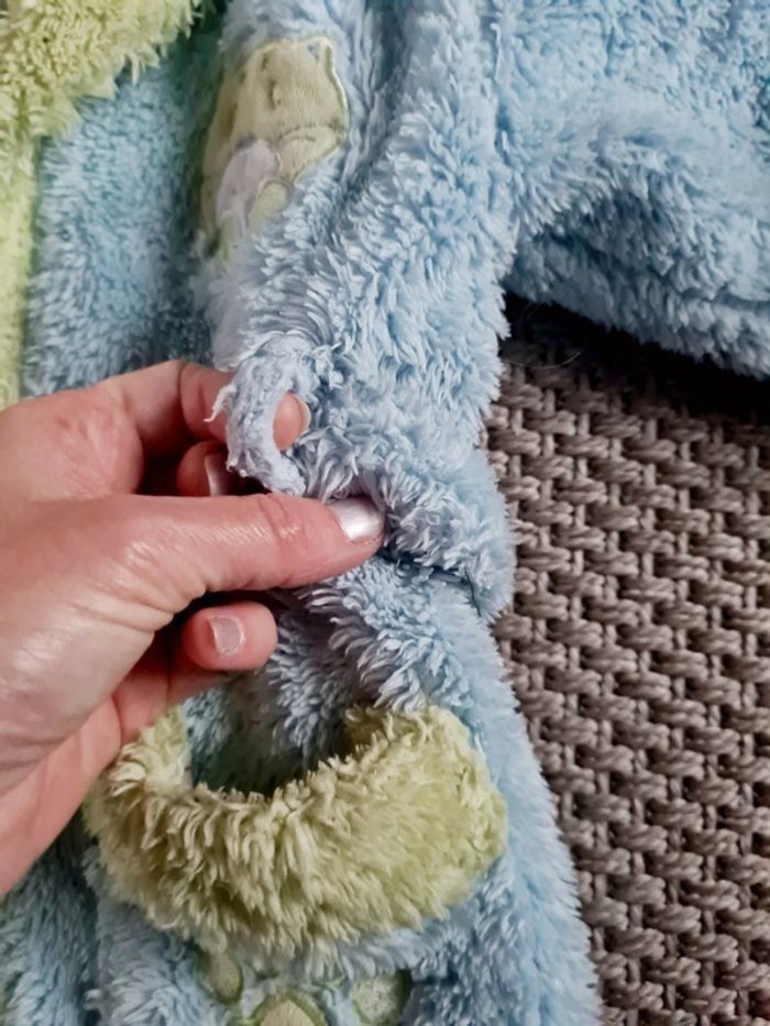 Robe de chambre bleue et verte mixte - 12 mois - photo numéro 9