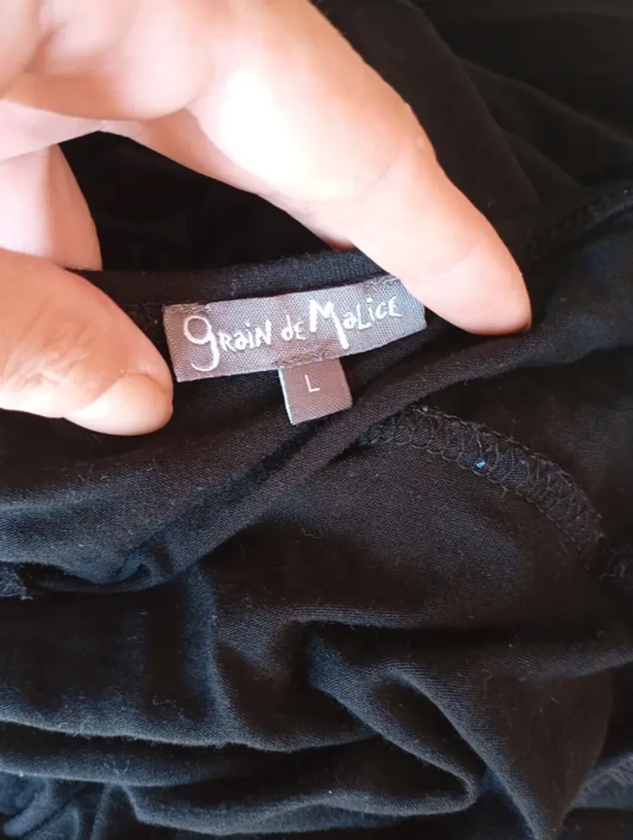 Robe longue noire Grain de Malice taille L - photo numéro 4