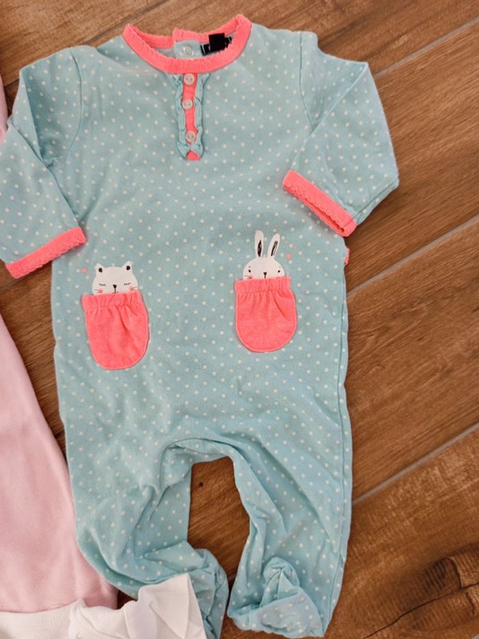 Lot 6 pyjamas fille 9/12 mois. - photo numéro 7