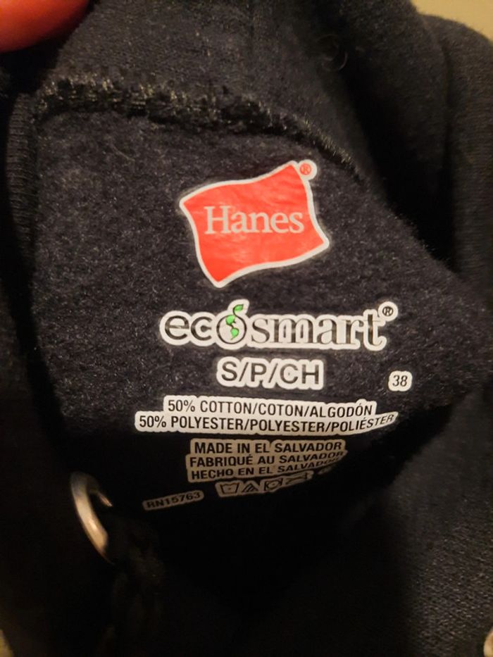 Sweat à capuche Hanes noir 36 neuf sans étiquette 🏷 - photo numéro 6