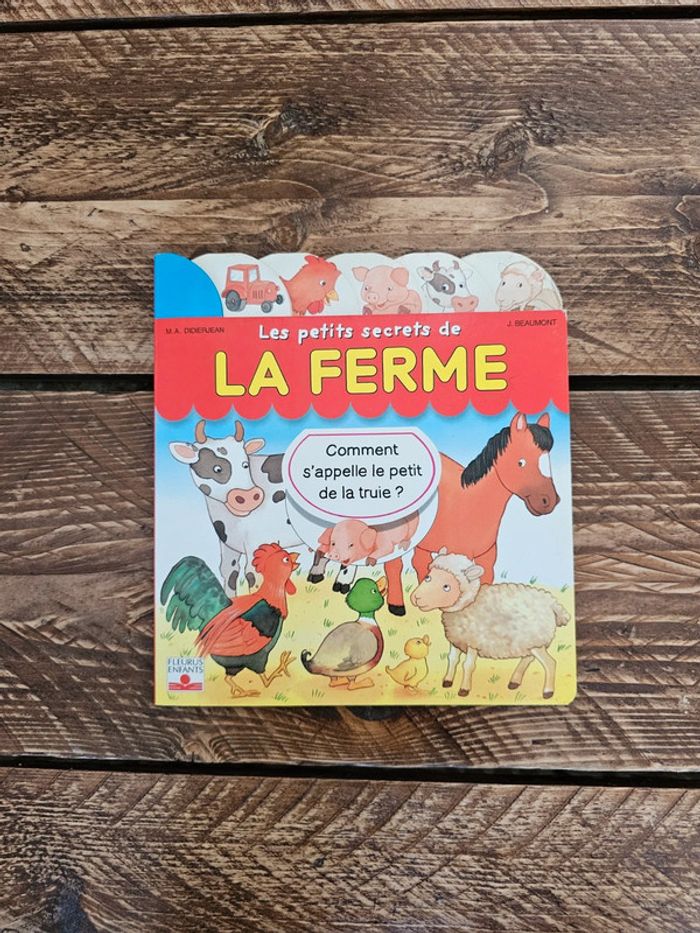 Livre enfant Les petits secrets de la ferme fille ou garçon