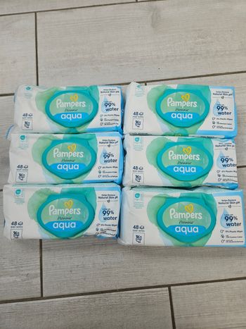 Lingettes aqua pampers harmonie