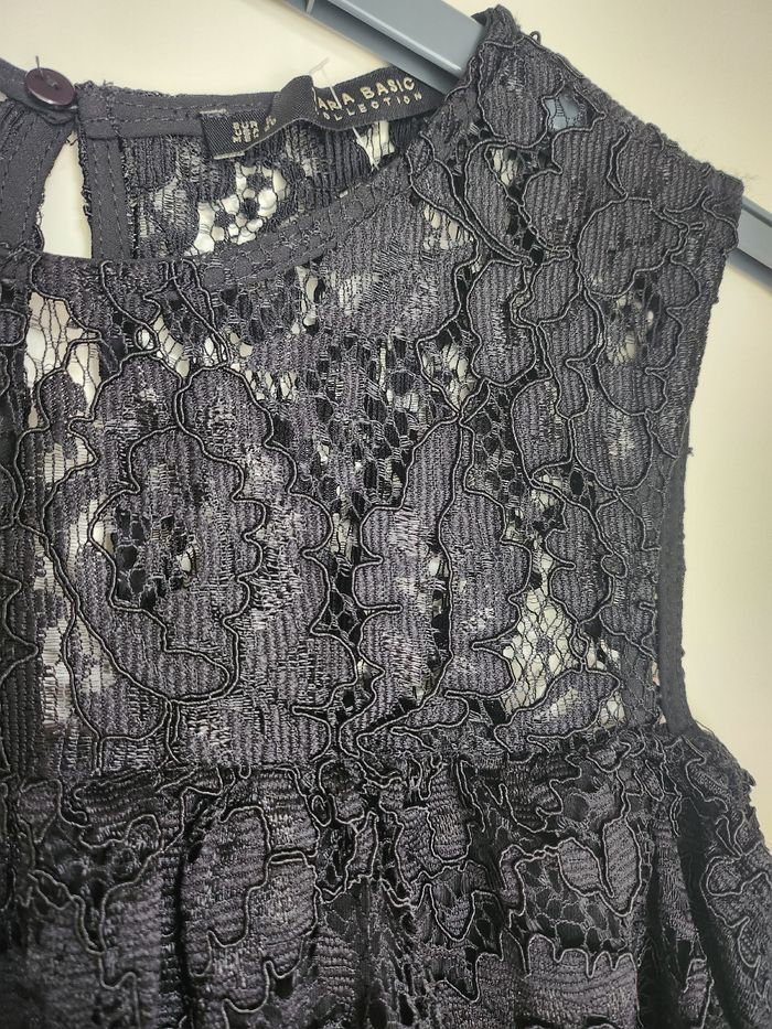 Combishort noire dentelle Zara - photo numéro 4