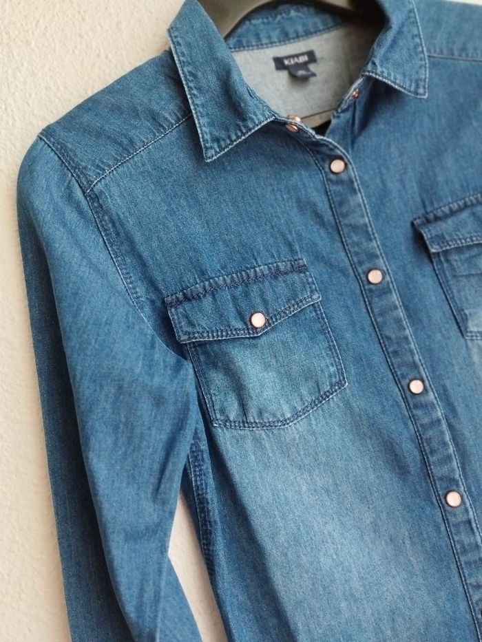 Chemise en jeans manches longues - photo numéro 2