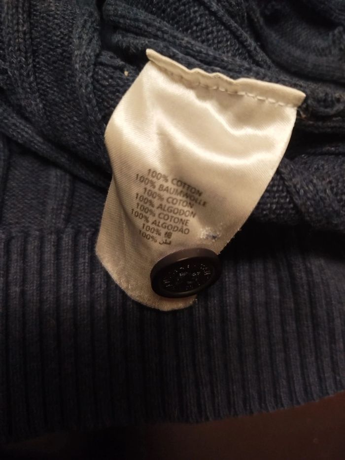 Pull torsadé bleu marine avec boutons - Gant - XXL - photo numéro 3