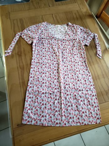 Robe manches courtes fleurie