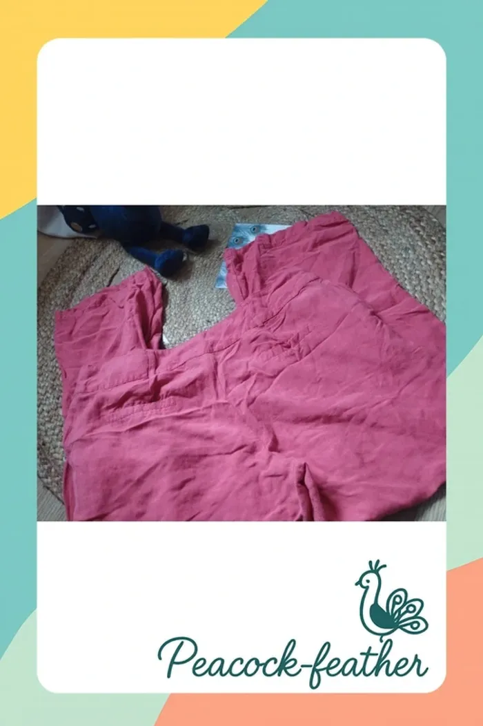 Pantalon large rose 40/42 - photo numéro 6