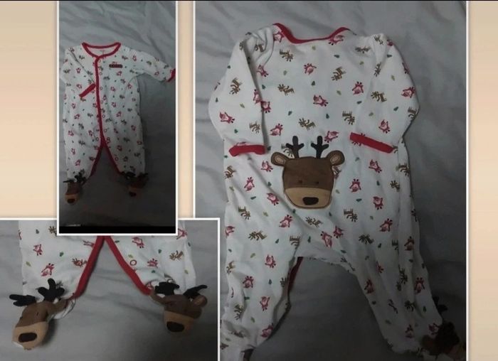 Lot 2 pyjamas Noël 🎅  + bonnet 3 mois - photo numéro 3