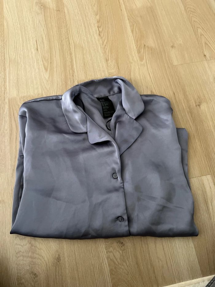 chemise oversize effet satin - photo numéro 3