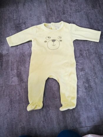 Pyjama velours bébé 3 mois