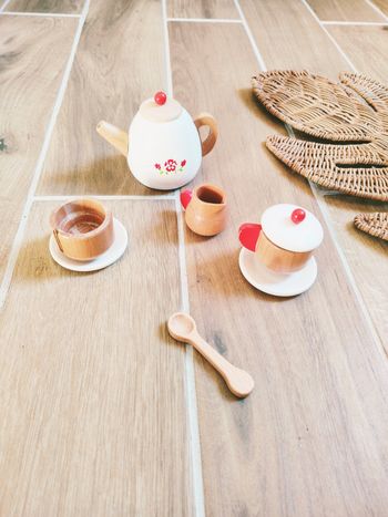 🫖Dinette service à thé en bois marque Vertbaudet