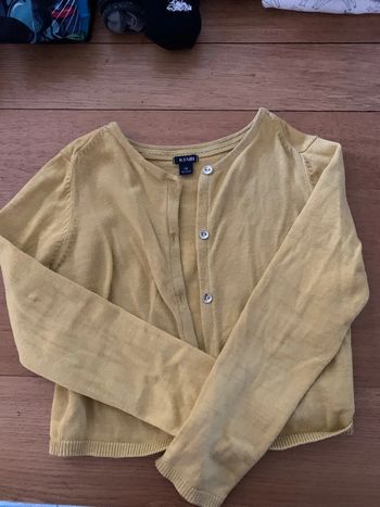 Gilet jaune moutarde 5 ans