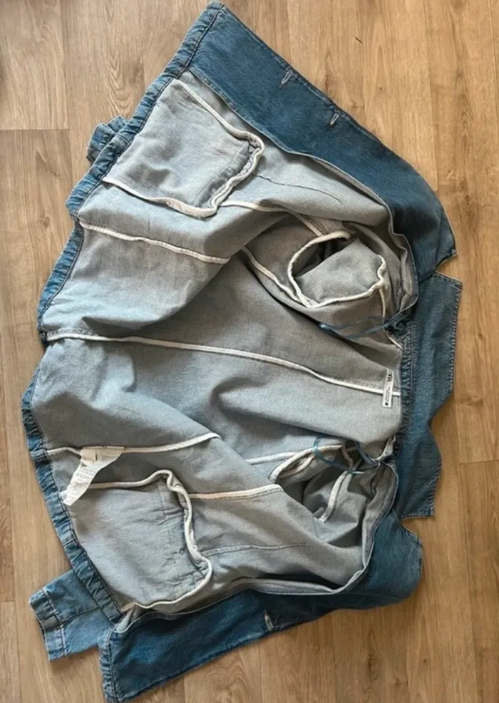 Zara, veste en jeans bleu femme, taille M/38 - photo numéro 5
