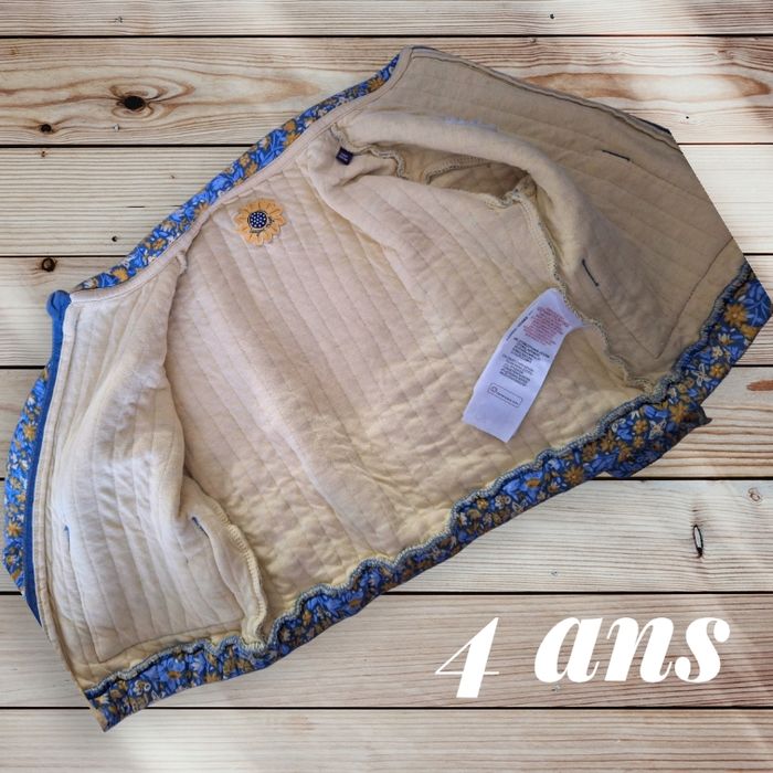 Veste colorée Sergent Major fleurs et Lion - photo numéro 3