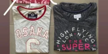 lot de 2 t shirt superdry taille 40 - taille L