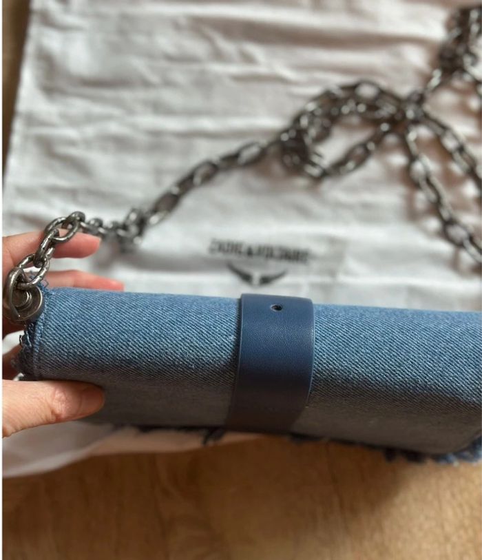 Sac Kate Wallet Glitter Storm édition Kate Moss bleu jean - Zadig&voltaire - photo numéro 10