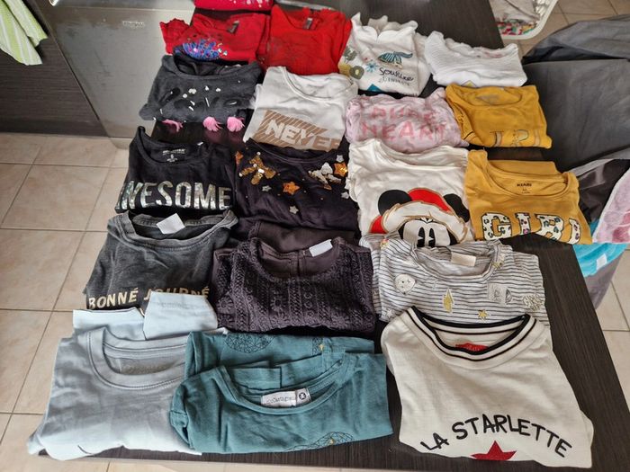 Lot 18 tee shirts 6 ans orchestra catimini zara dpam kiabi lulu castagnette primark tissaia