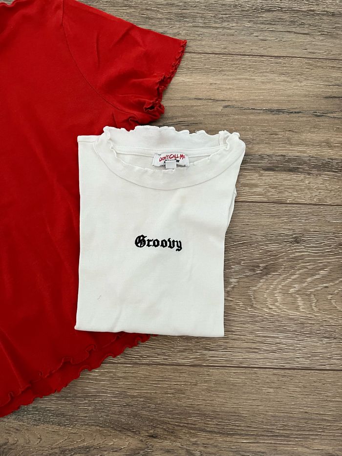 Lot t-shirt manches courtes fille Jennyfer - photo numéro 3