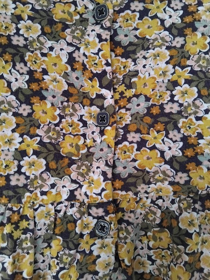 Robe 7 ans Sergent Major Fleurs manches longues Printemps 🏵 - photo numéro 2