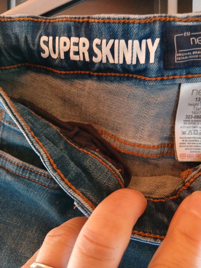 Jeans next super skinny 13 ans - photo numéro 2