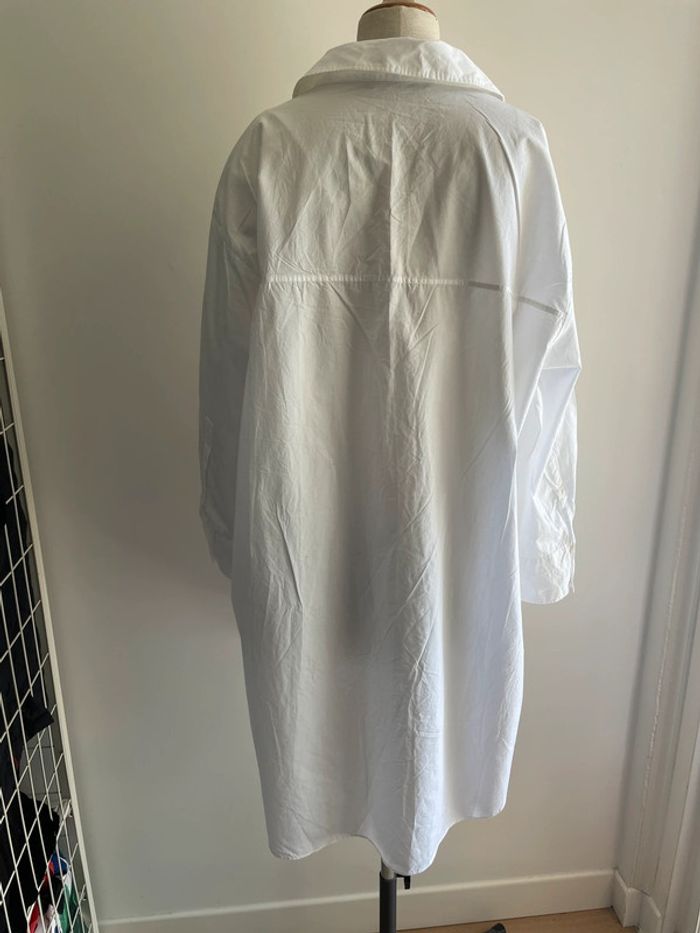 Robe chemise blanche Zara oversize - photo numéro 6