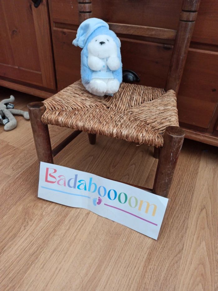 Hérisson peluche tartine et chocolat tbe