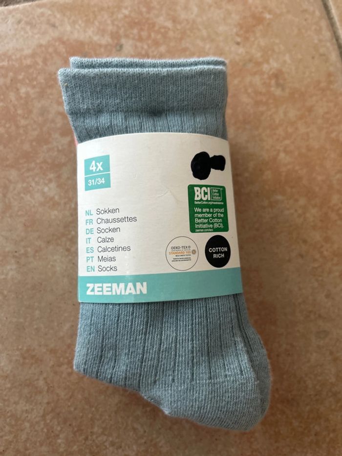4 paires Chaussette Zemann neuve en 31/34