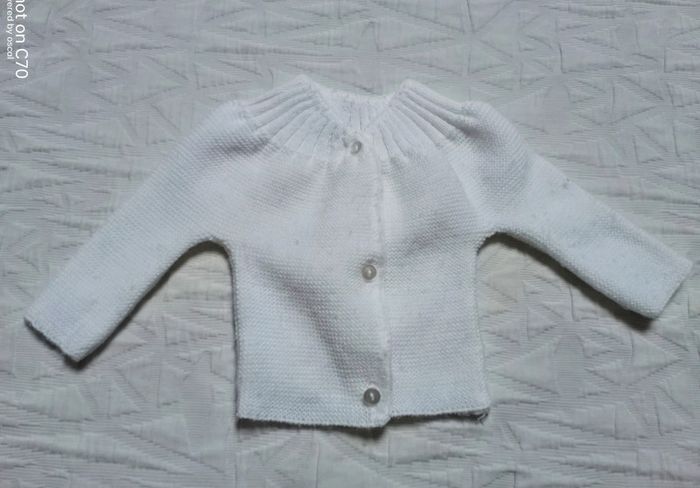 Bout'chou gilet brassière blanche mixte