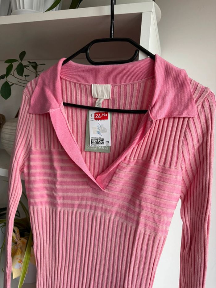 Robe pull côtelée H&M - photo numéro 2