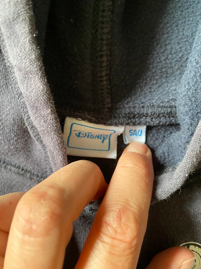 Sweat capuche Disney Mickey 5 ans bleu marine - photo numéro 3