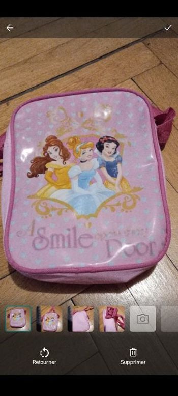Sac à goûter"princesses Disney", sac " princesse"