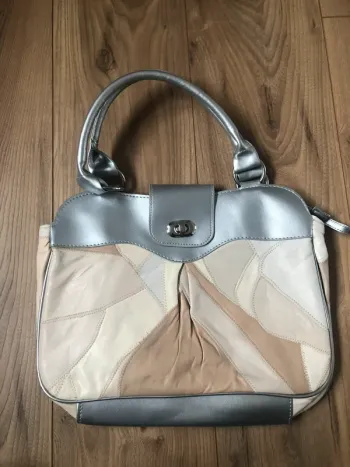 Sac à main argenté femme