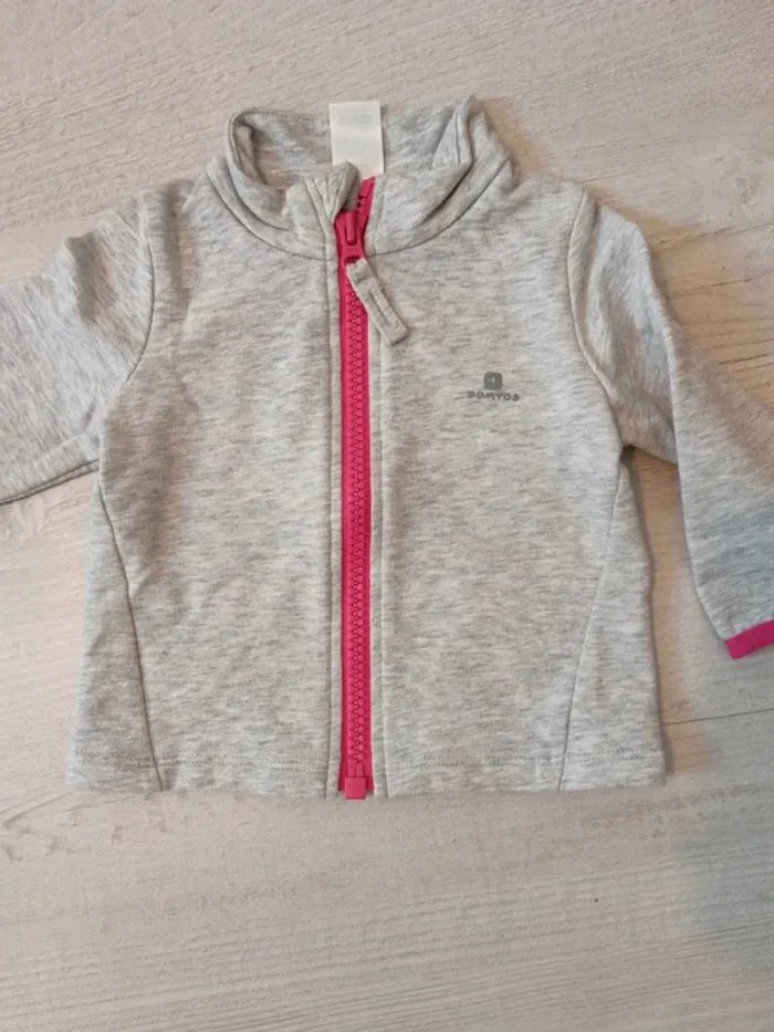 Lot de 2 veste zippée 12 mois - photo numéro 4