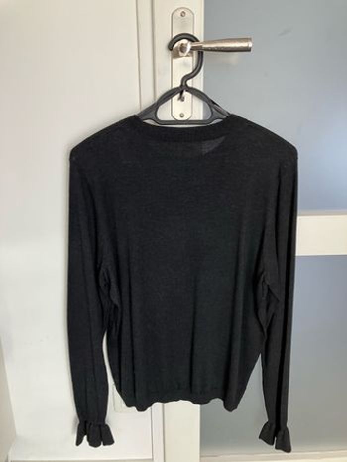 PULL FIN EN LAINE   HIVER ET DEMI SAISON COULEUR NOIR - photo numéro 2