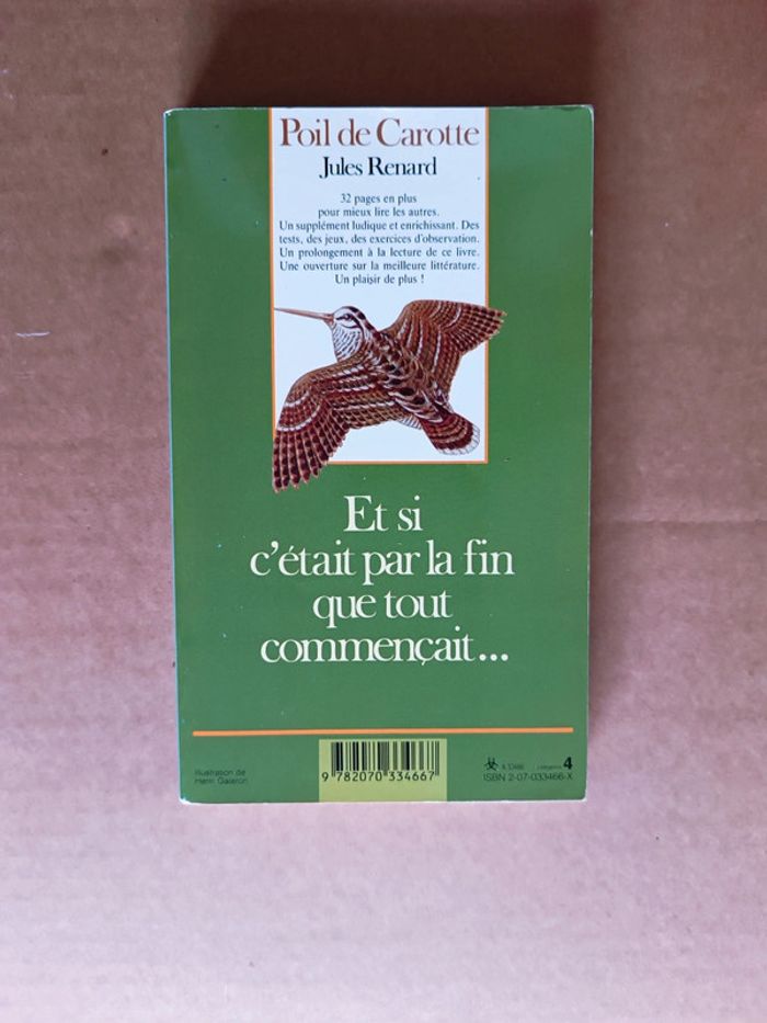 Livre de Jules Renard poil de carotte 🥕 - photo numéro 2